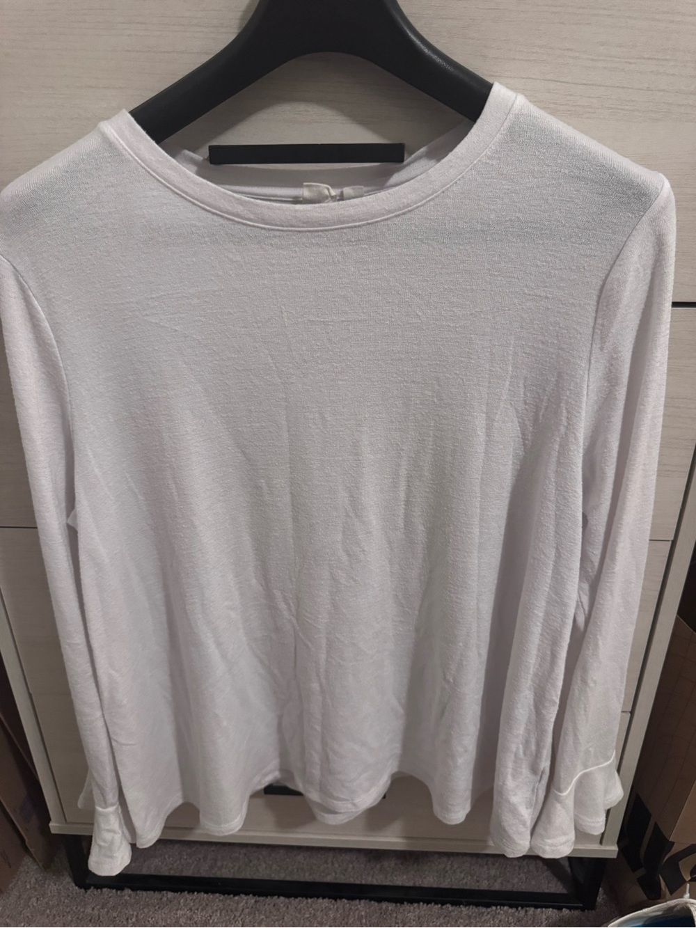 Tall Classic Cream Long-Sleeve Women's Top